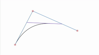 Figure 4: Bezier curves in motion (Sam Vestby-Clarke, 2021)